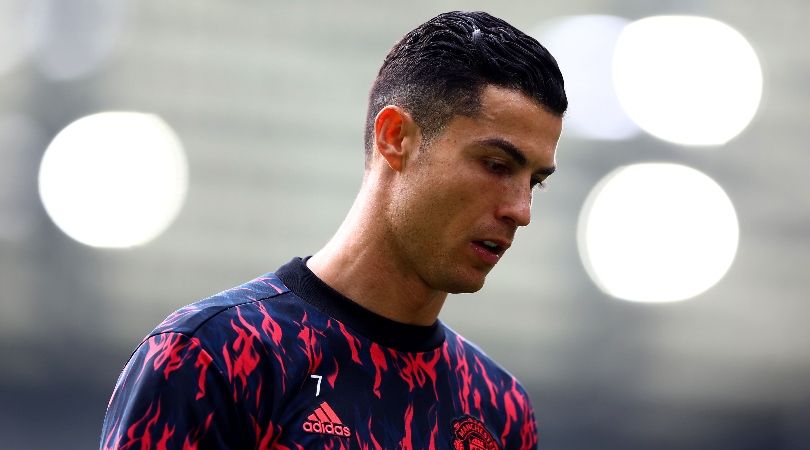 Cristiano Ronaldo ahead of Manchester United&#039;s Premier League match at Brighton.