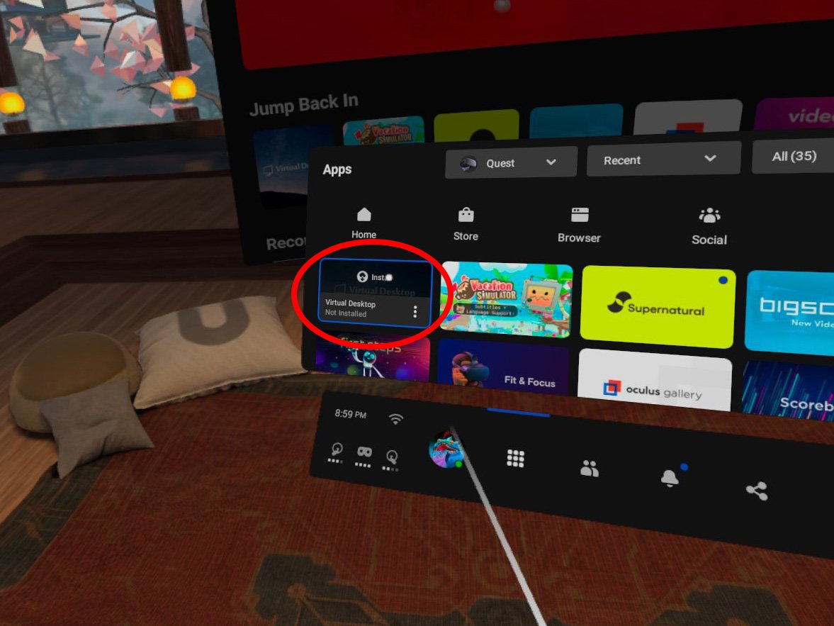 Oculus quest virtual desktop. Как играть в Oculus Quest 2 в 2022 году.