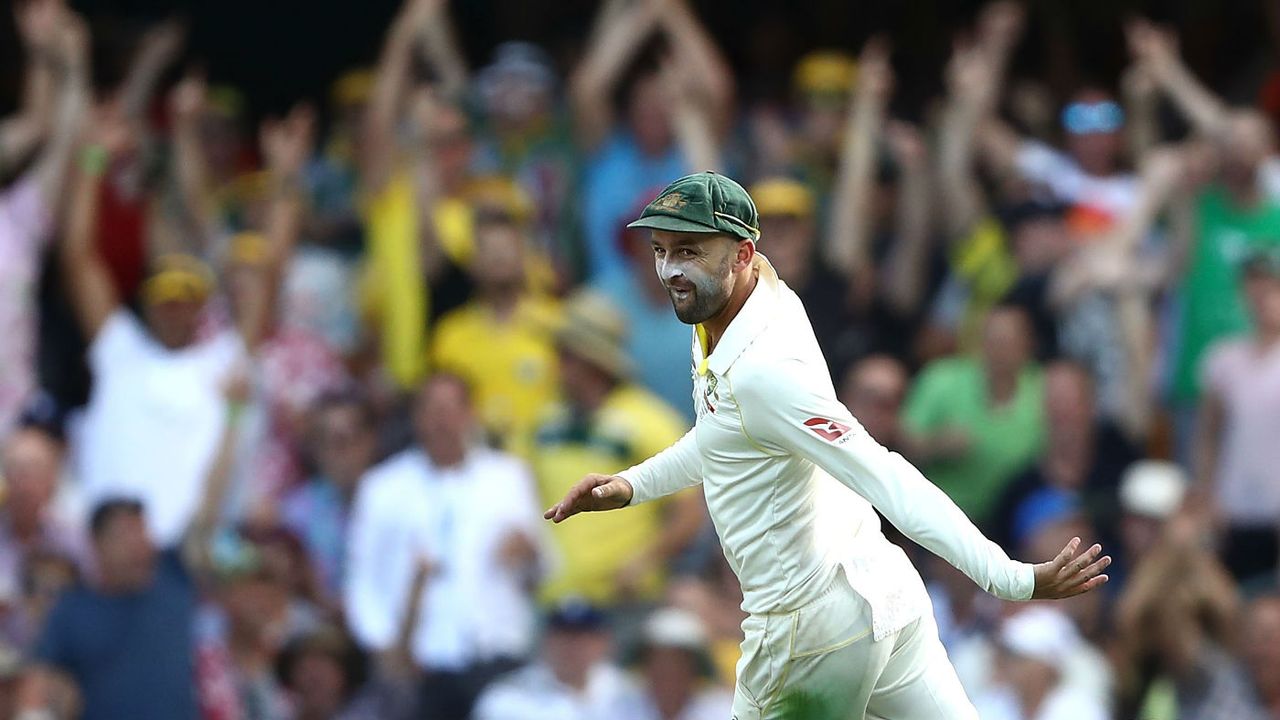 James Vince Nathan Lyon run out Ashes Gabba