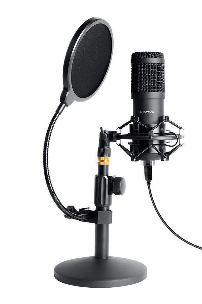 SUDOTACK USB Streaming Podcast PC Microphone