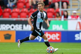 Newcastle United’s Matt Ritchie during the pre-season friendly match at the AESSEAL New York Stadium, Rotherham. Picture date: Tuesday July 27, 2021