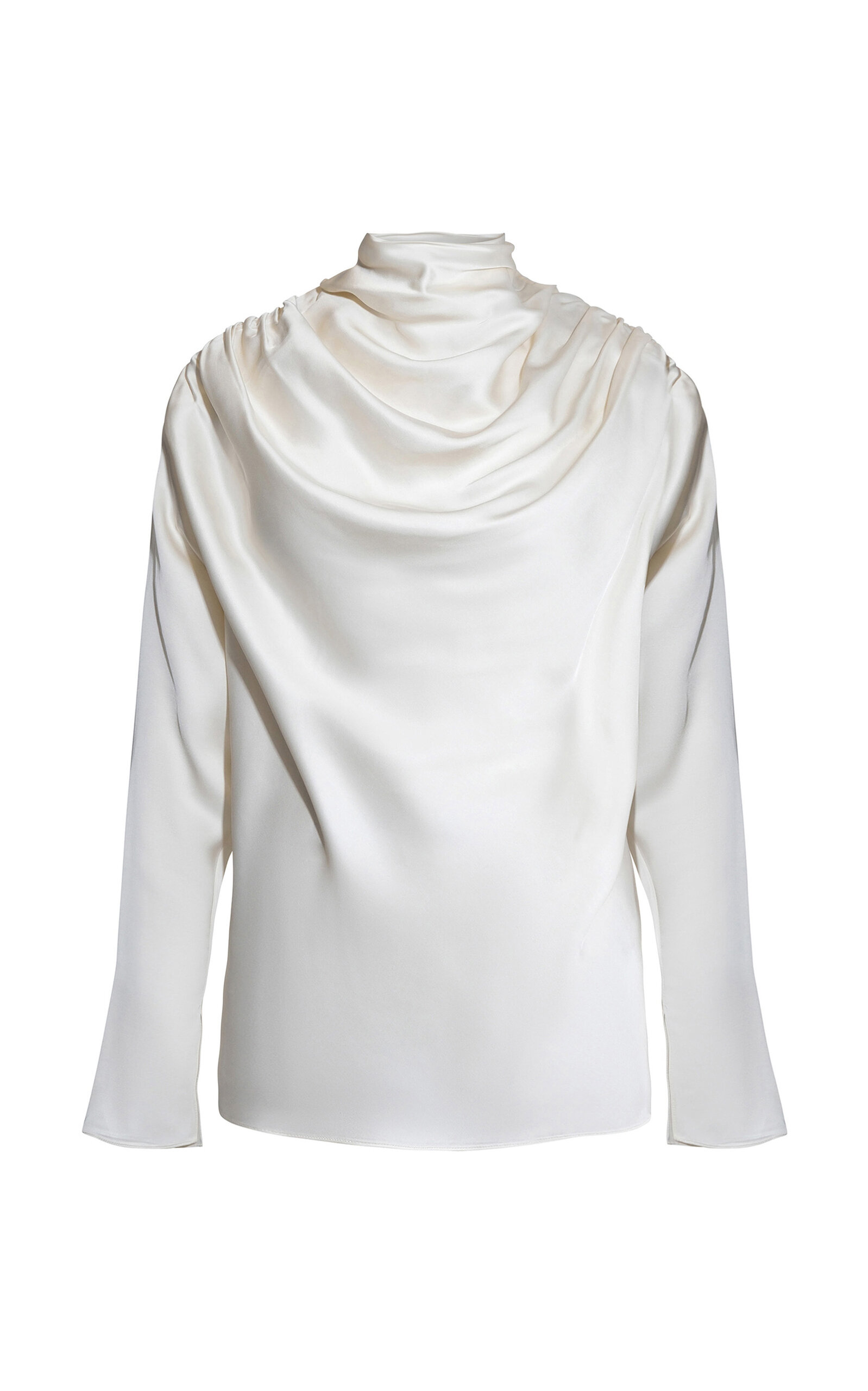Tabitha Draped Satin Blouse
