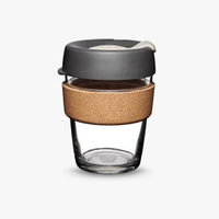 KeepCup Cork Brew Reusable 12oz Glass Coffee Cup, £24.00 | John Lewis