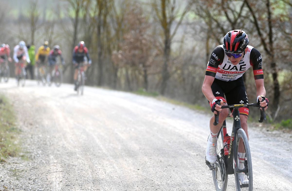 Tadej Pogacar ‘racing for the win’ on season debut at Strade Bianche ...