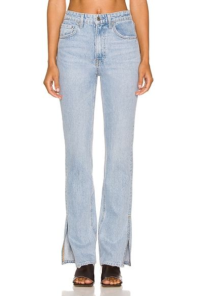 Harlow High Rise Boot Slit Jeans