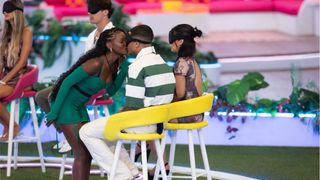 Chelley kissing Ace in Love Island USA season 7