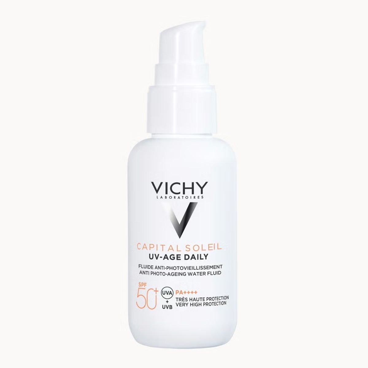 Vichy, Capital Soleil Uv Age Daily Spf 50+ Invisible Sun Cream With Niacinamide