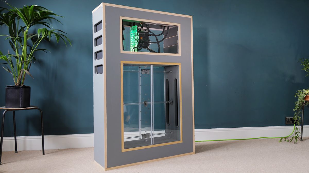 A Custom Built Gaming PC Using Magnets And An Acrylic Bellows Design To Cool Internal Components