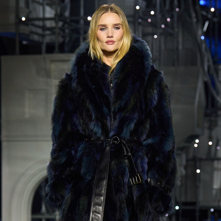 Models walk the AW 26 Burberry runway