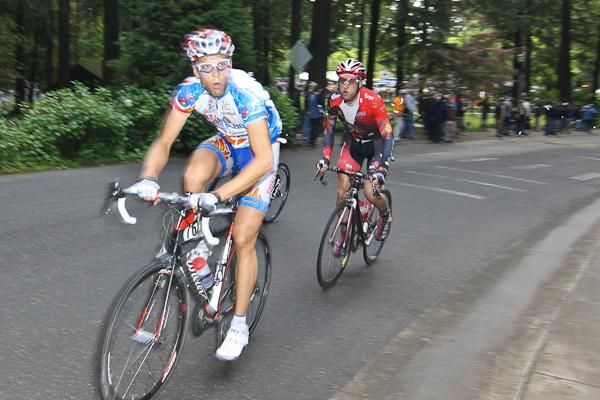 Total Restoration's Jaimie Sparling powered one of the few breakaways. This one stayed away until about four to go.