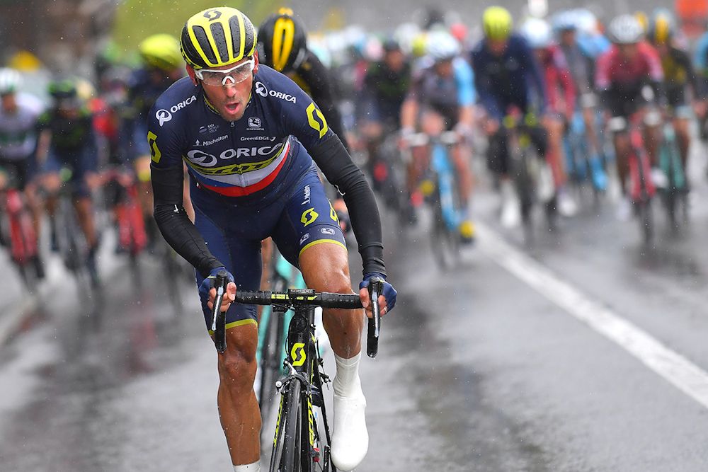 Roman Kreuziger on the attack for Orica-Scott during stage 1 at Tour de Romandie