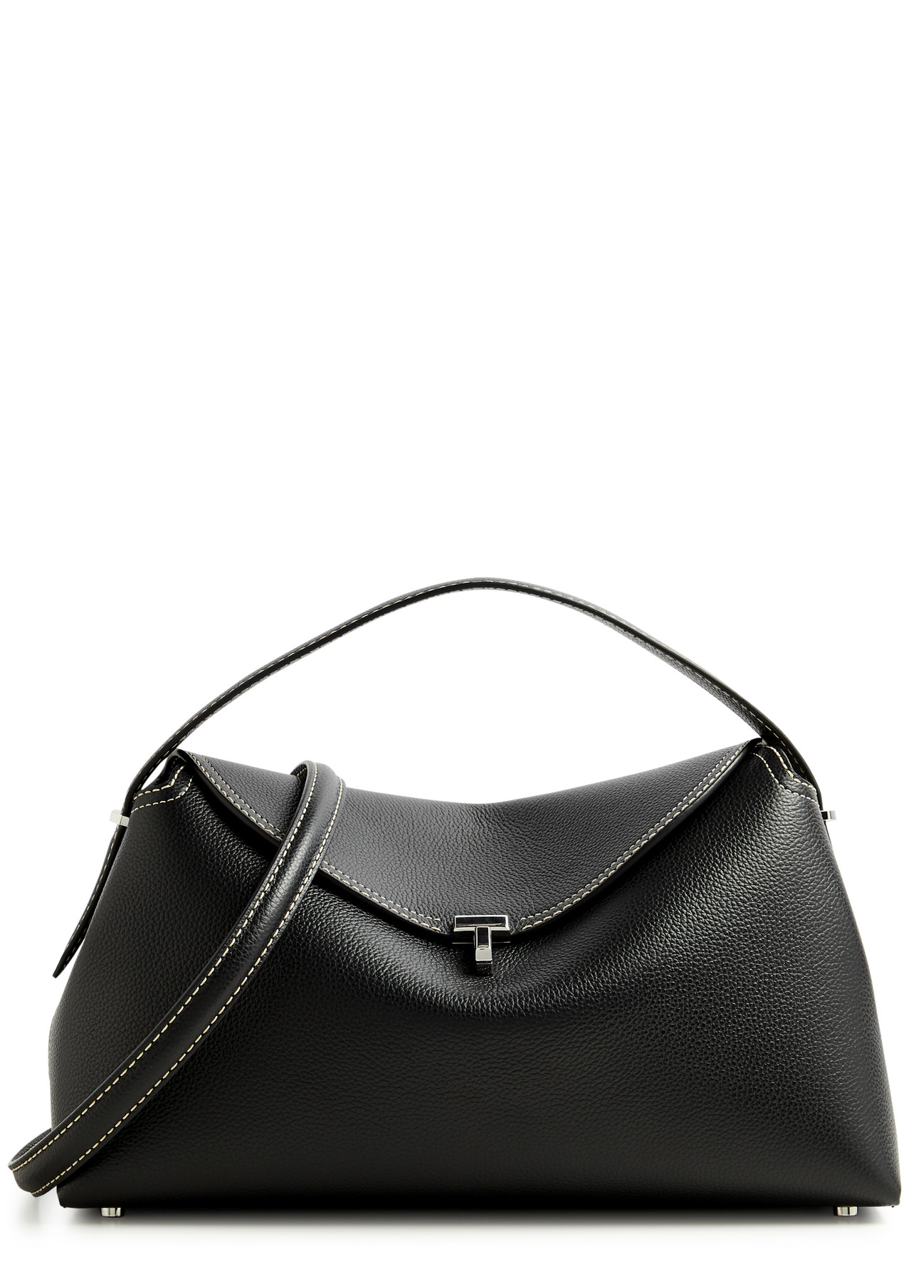 TOTÊME, T-Lock Leather Top Handle Bag