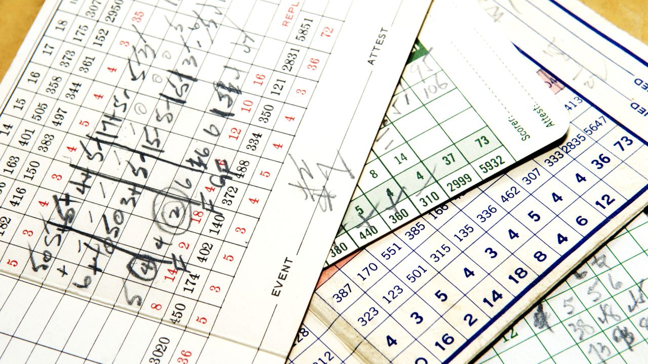 golf scorecards