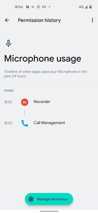 Microphone Usage Phone