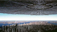 Independence Day - City-sized spaceships