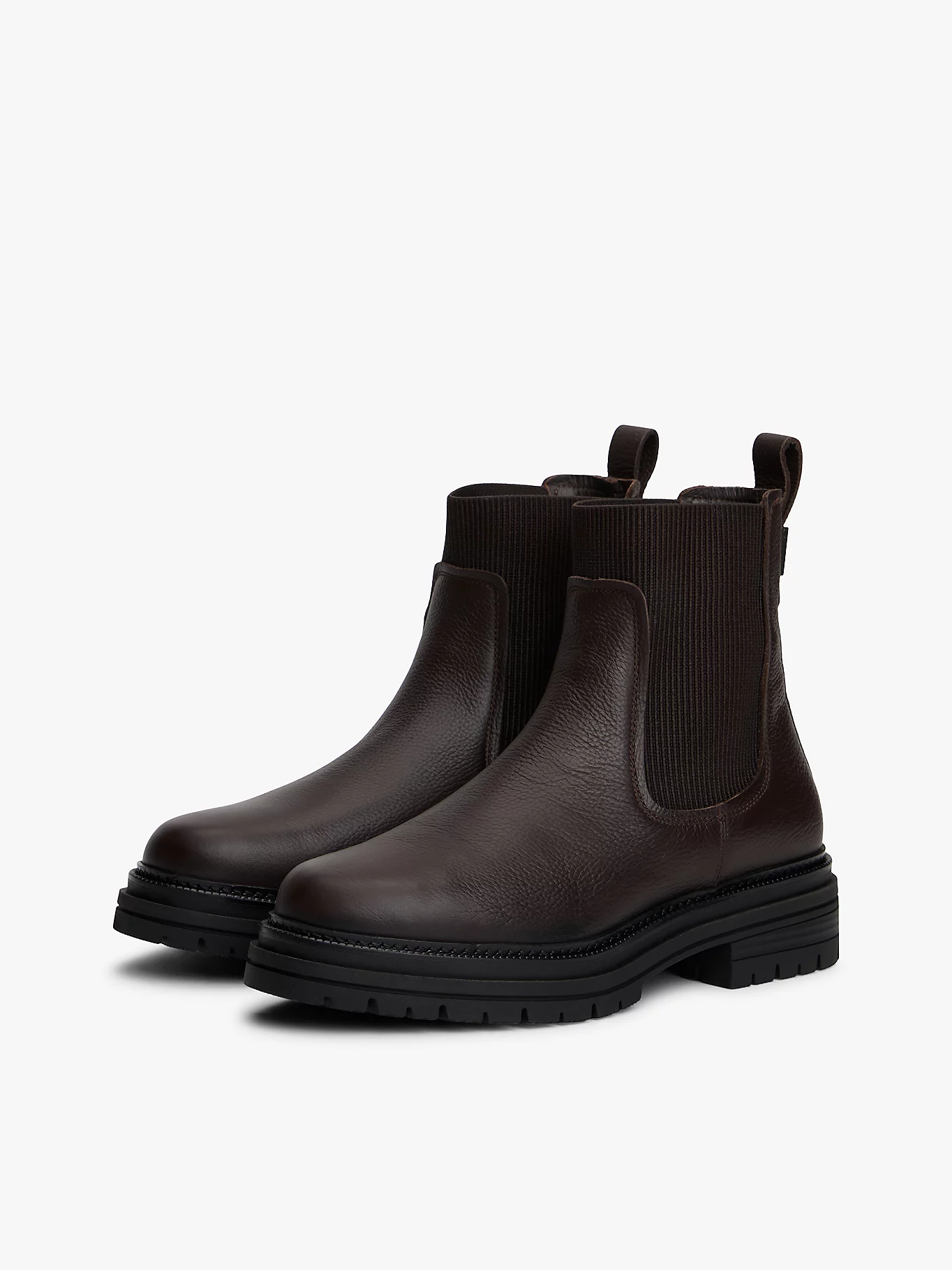 Tommy Hilfiger, Pebble Grain Leather Chelsea Boots
