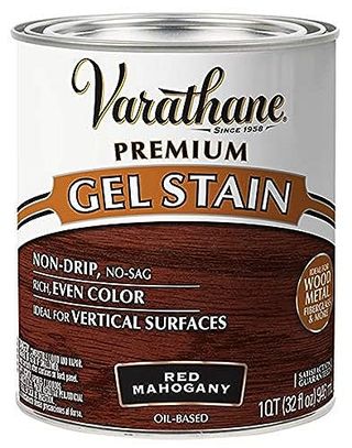 Varathane 358308 Premium Gel Stain, Quart, Red Mahogany