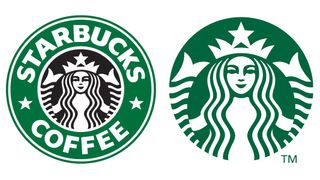 Starbucks textless logo before and after