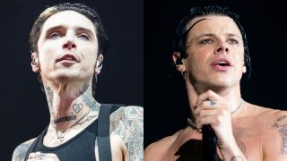 Black Veil Brides onstage in 2025 and Yungblud onstage in 2026