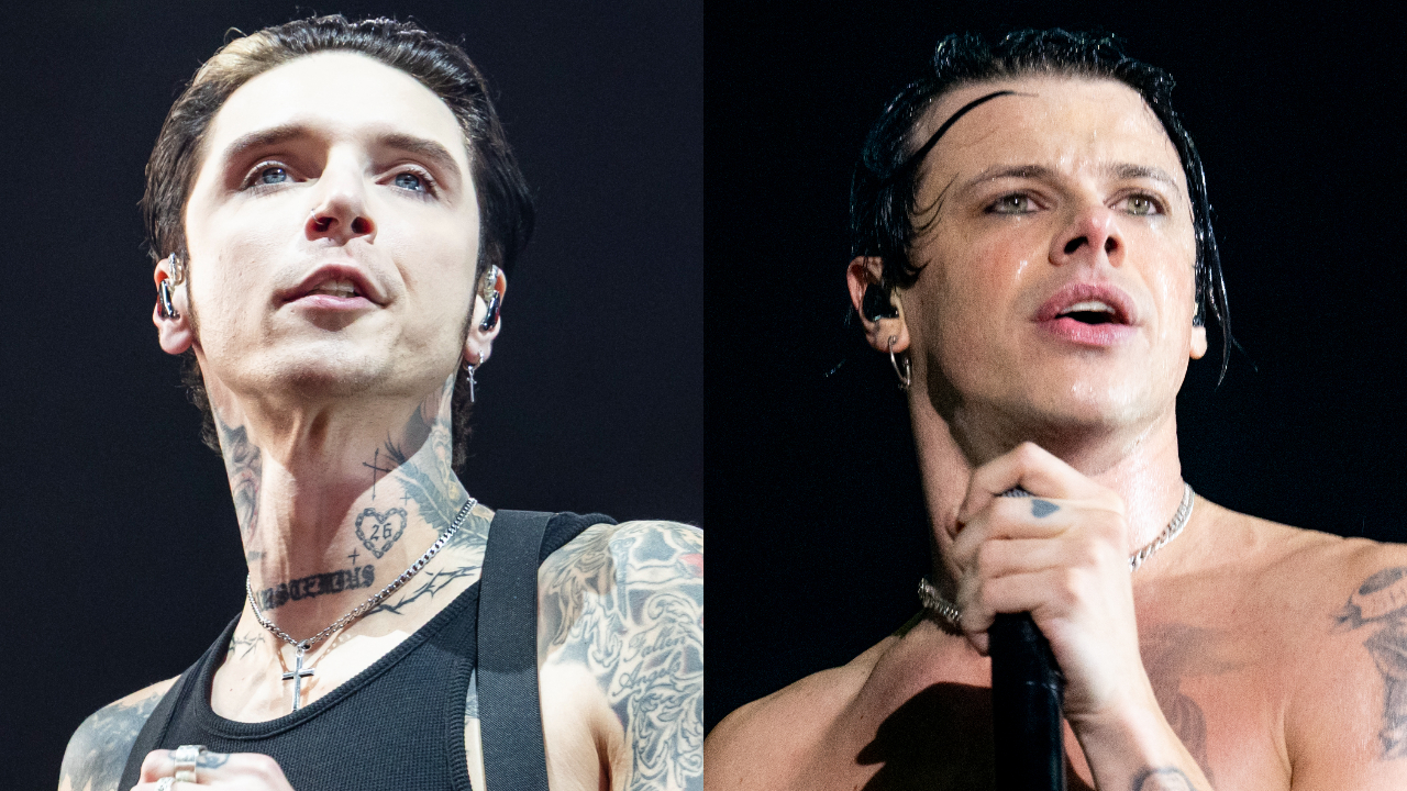 Black Veil Brides onstage in 2025 and Yungblud onstage in 2026