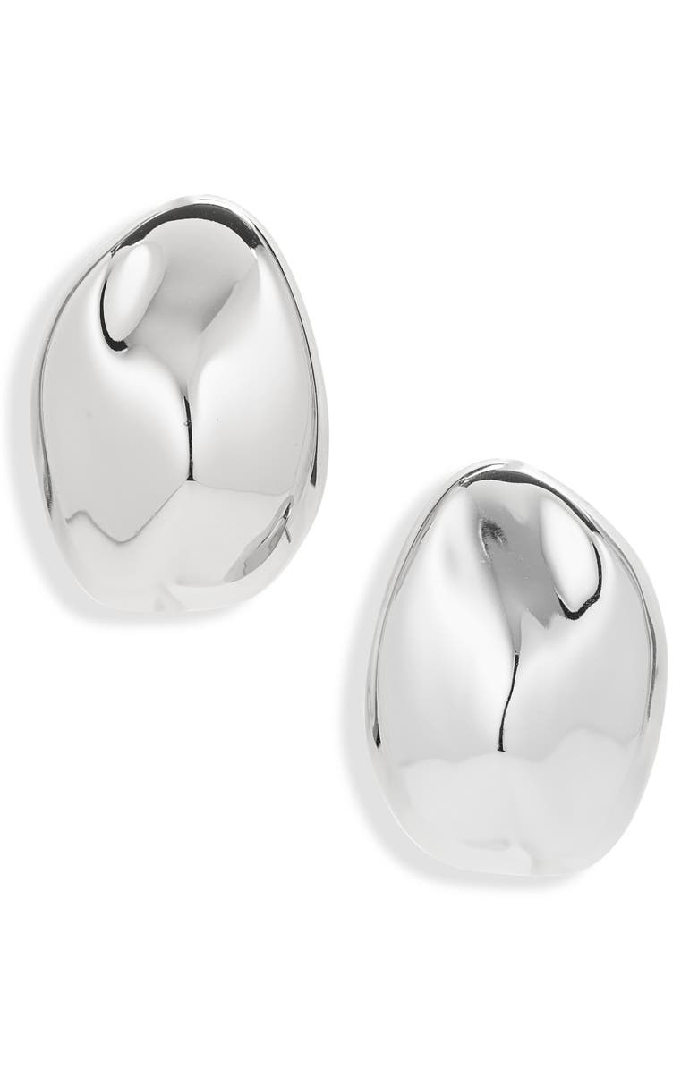 Organic Droplet Statement Stud Earrings