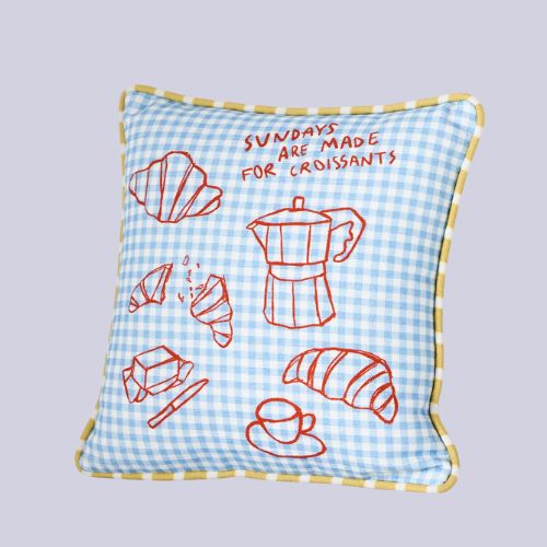 Anthropologie, Dduende Studio Caf&amp;eacute; Icon Cotton Cushion