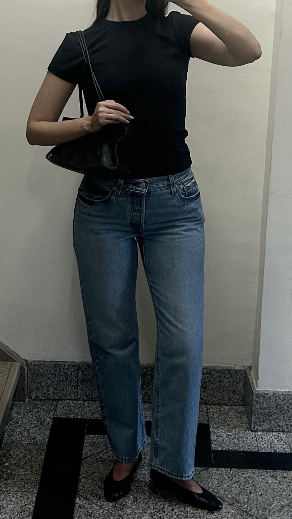 Audry Hiaoui wearing Levi's 501 '90s jeans.