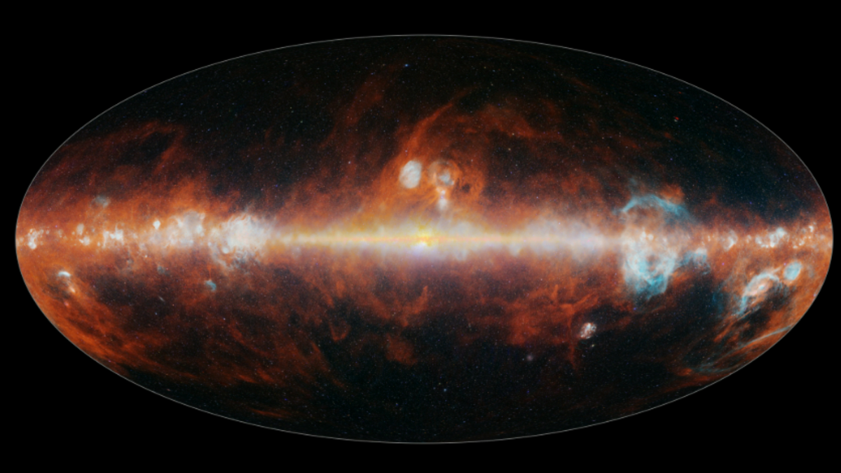 NASA's SPHEREx telescope completes its 1st cosmic map of the entire sky and it's stunning!