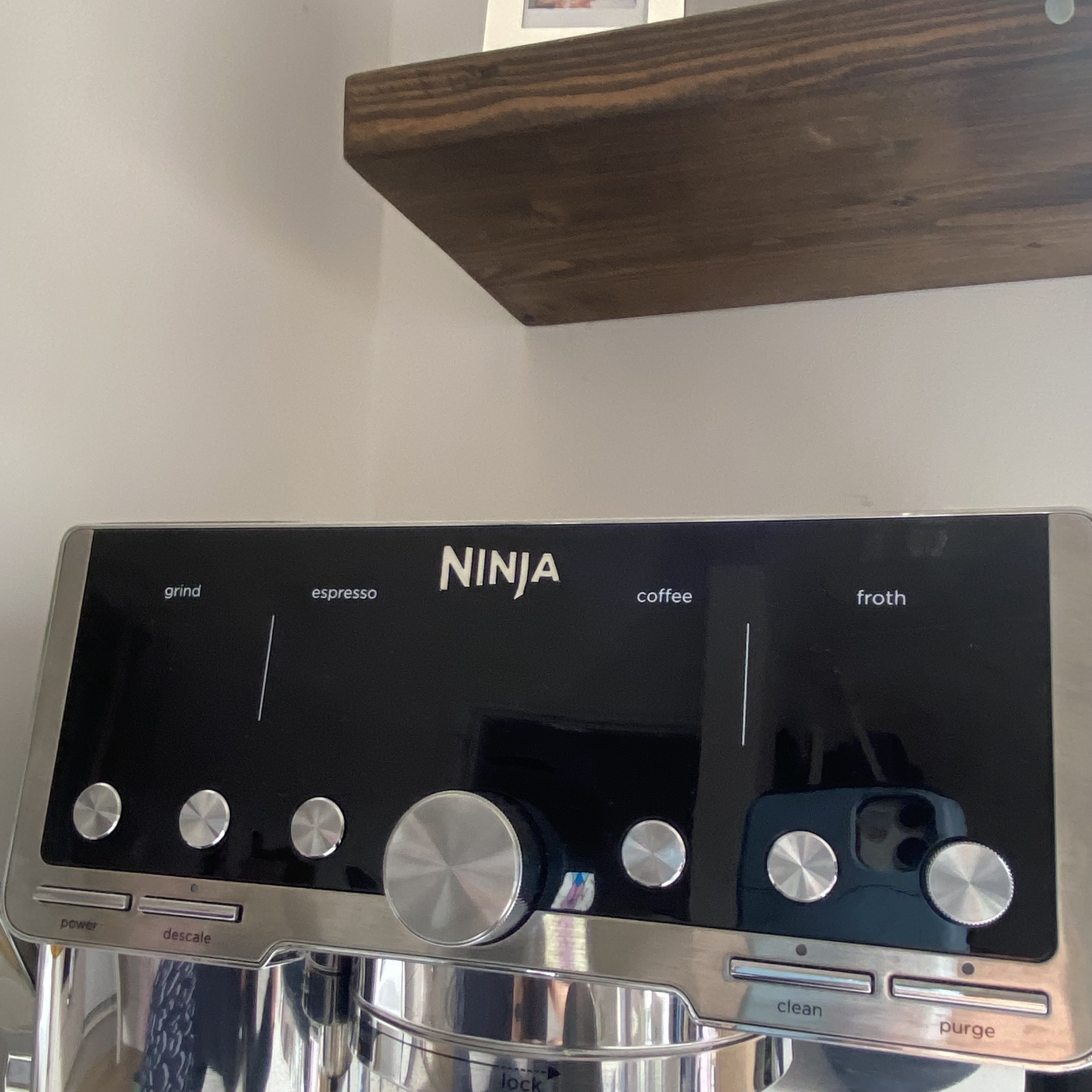 Ninja Cafe Luxe Pro buttons and interface