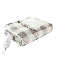 Brookstone n-a-p Heated Plush Throw in Ivory Plaid: $59.99 $29.99 (save $30) | Bed Bath and Beyond&nbsp;