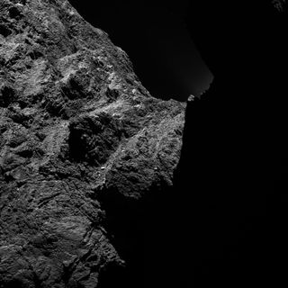 Rosetta's imaging system OSIRIS captured this image on Oct. 30 from about 19 miles (30 kilometers) away from Comet 67P/C-G.