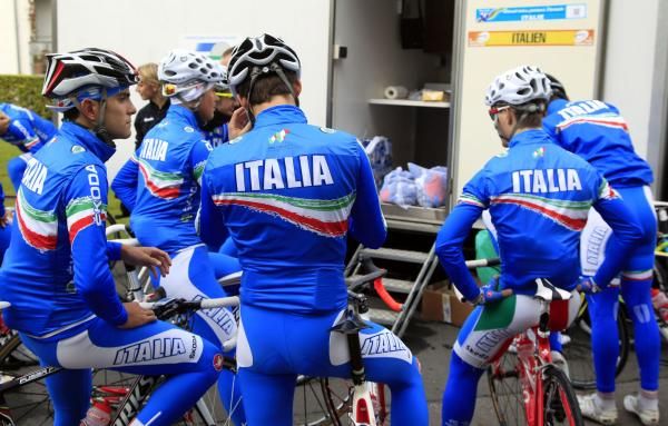 The Under 23 riders got to train with the pros