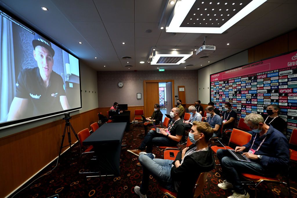 The press conferences were done remotely