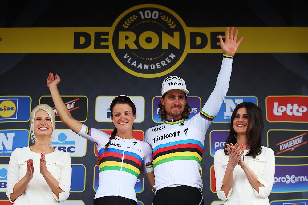 Two world champion winners at Tour of Flanders: Armitstead and Sagan.