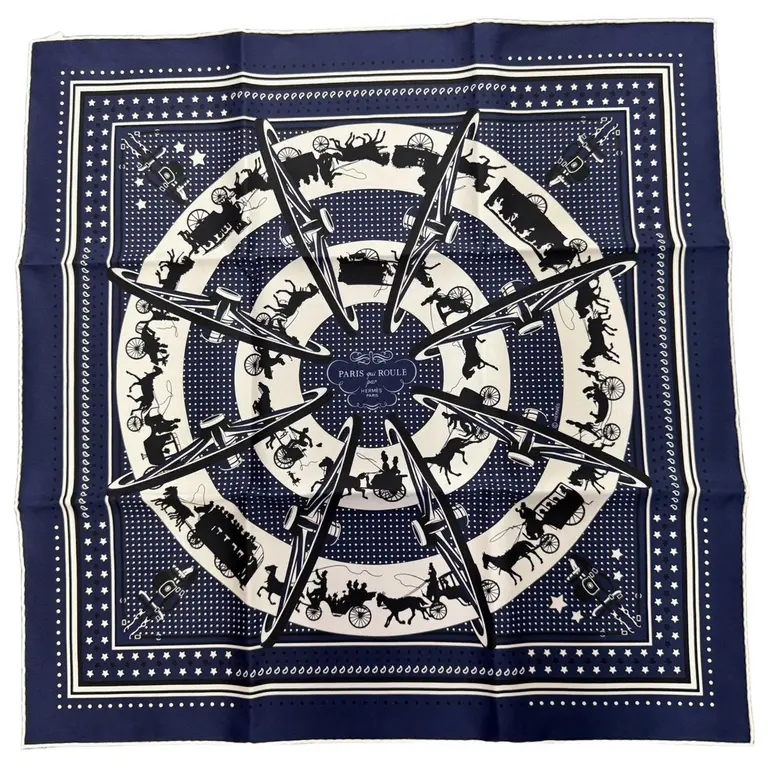 Herm&amp;egrave;s, Bandana 55 silk scarf