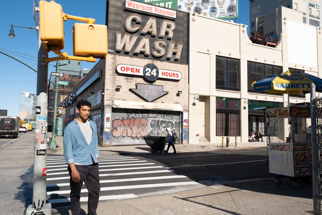 Fujifilm X-T5 sample photo of man on street