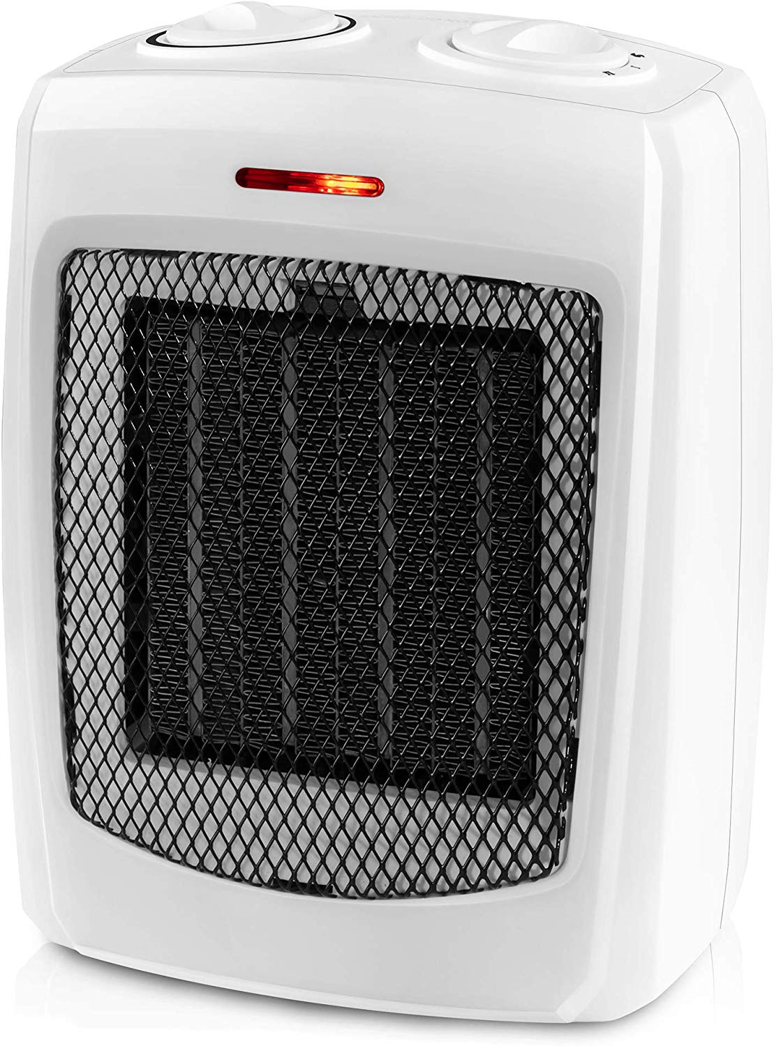 This portable heater keeps my home office warm so I don't have to heat ...