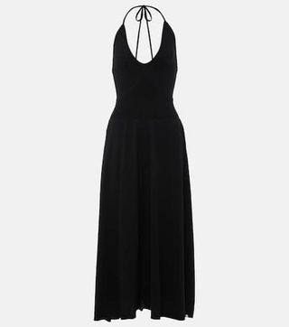 Norma Cotton and Cashmere-Blend Midi Dress