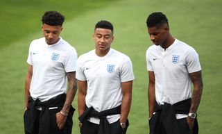 Jadon Sancho, Jesse Lingard and Marcus Rashford