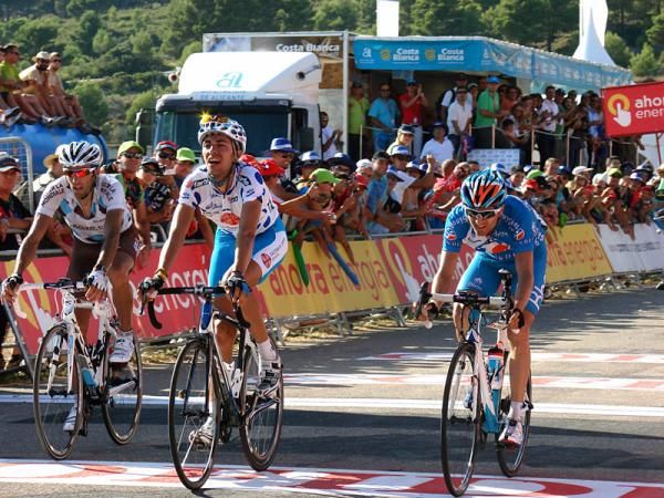 Serafin Martinez (Xacobeo Galicia) wins the sprint for second place.