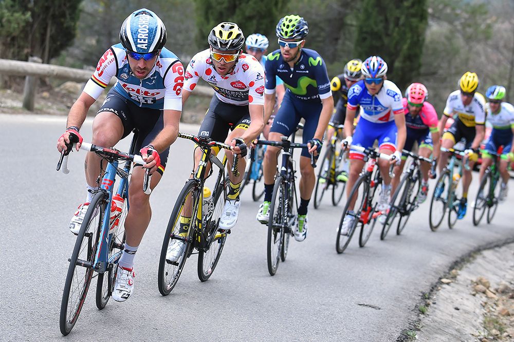Thomas De Gendt leads the breakaway