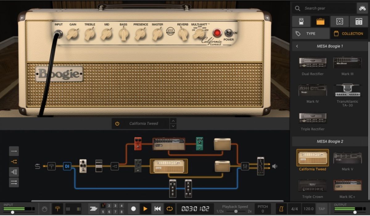 IK Multimedia&#039;s AmpliTube MESA/Boogie 2 in action