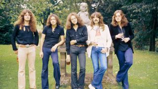 Deep Purple in a garden in 1973