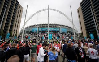 Fans watch England v Germany