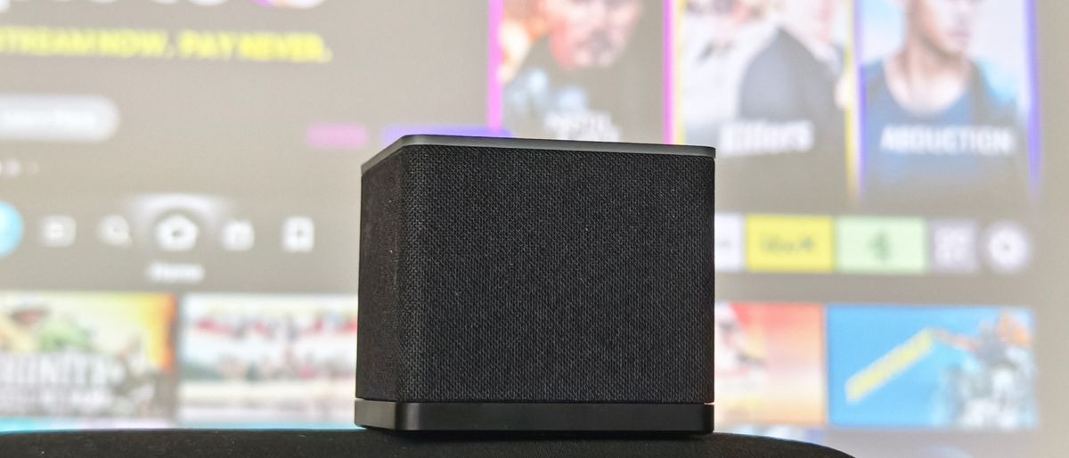 The Amazon Fire TV Cube over Fire TV.