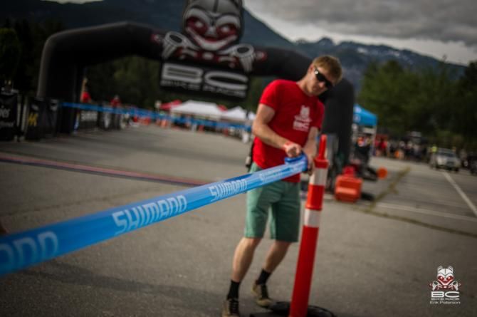 The start boxes get drawn out to direct racers.