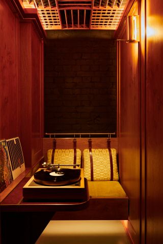 vinyl booth at the House of Koko members’ club, part of London music venue