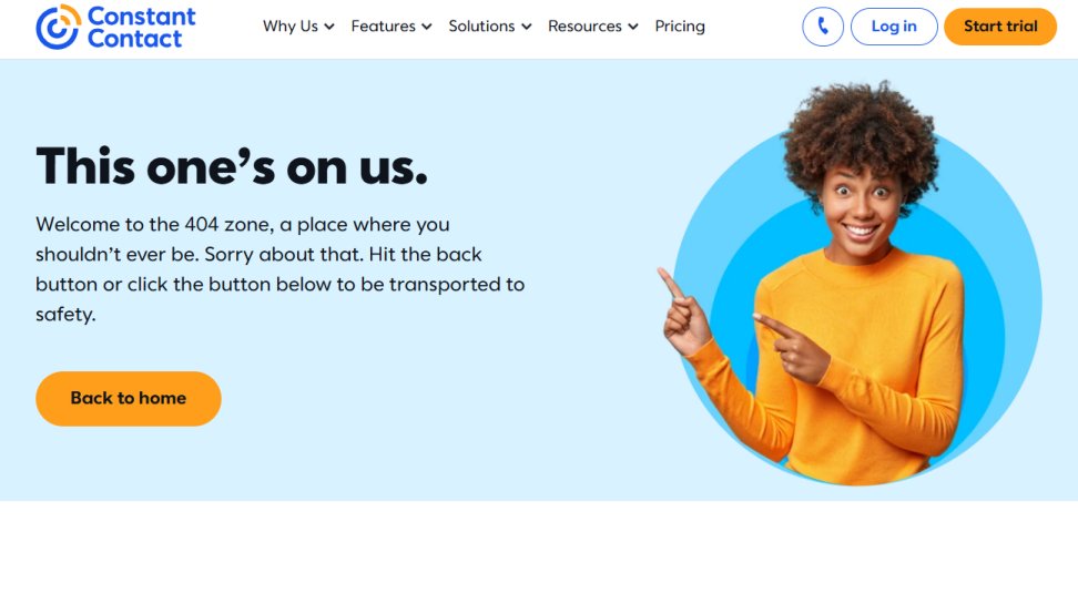 Constant Contact website screenshot (June 2025).