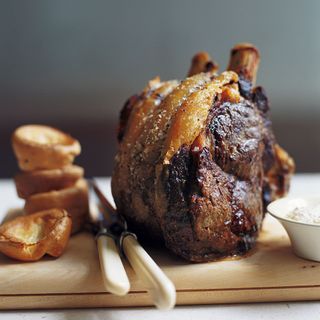 Roast Rib of Beef with Yorkshire Puddings