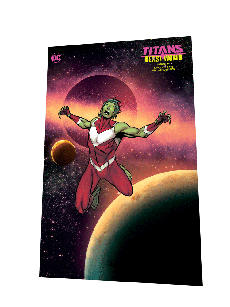 Lenticular covers for Titans: Beast World #1